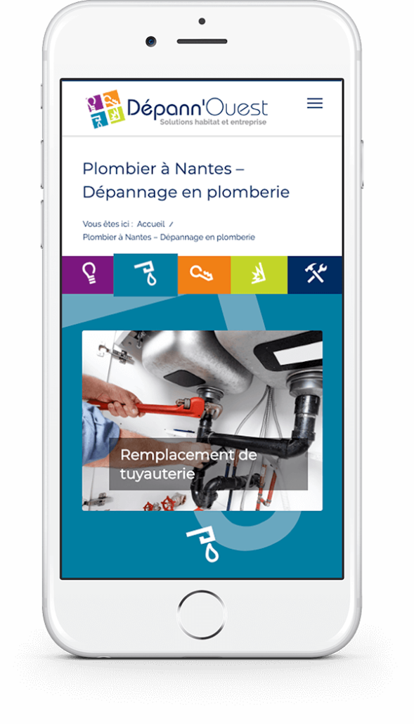 Création du site internet de Dépann'Ouest - Agence web - Label Site Nantes