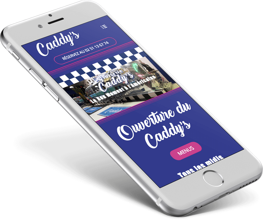 Création du site internet du Caddy's - Agence web - Label Site Nantes