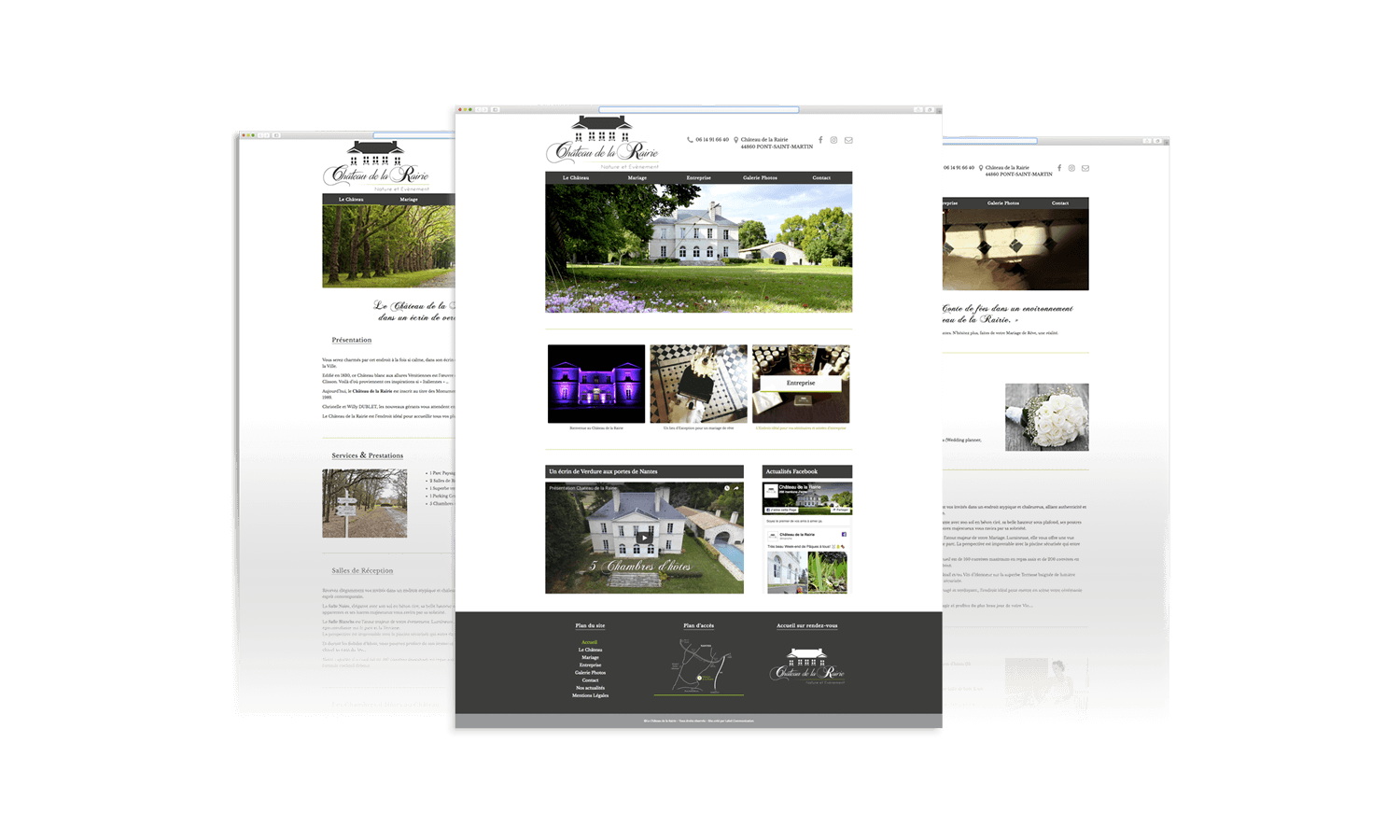 Création du site internet du Château de la Rairie - Agence web - Label Site Nantes
