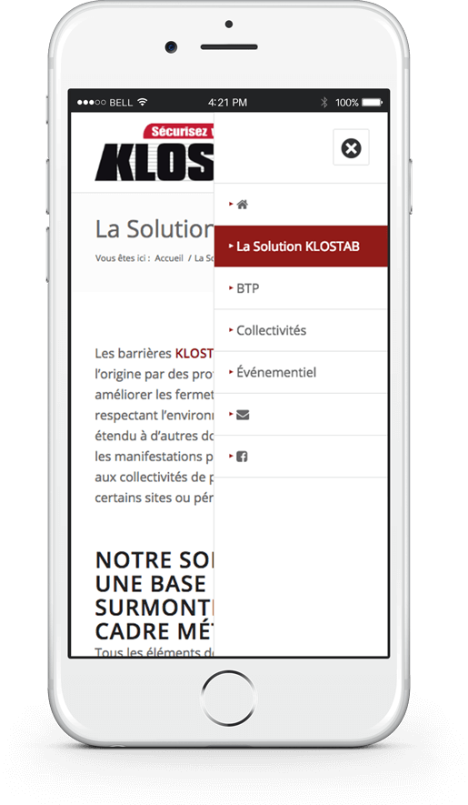 Création du site internet de Klostab - Agence web - Label Site Nantes