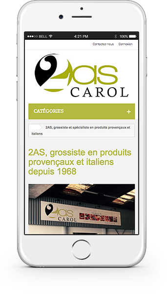 Création du site internet de 2AS Carol - Agence web - Label Site Nantes