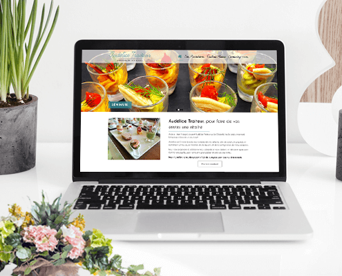 Création du site internet d'Audélice Traiteur - Agence web - Label Site Nantes