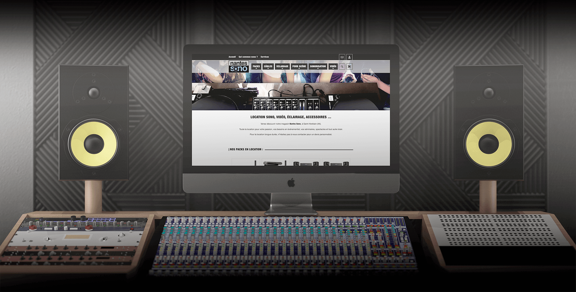 Création du site internet de Nantes Sono - Agence web - Label Site Nantes