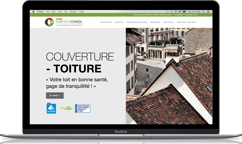 Création du site internet de Ouest Habitat Conseil - Agence web - Label Site Nantes